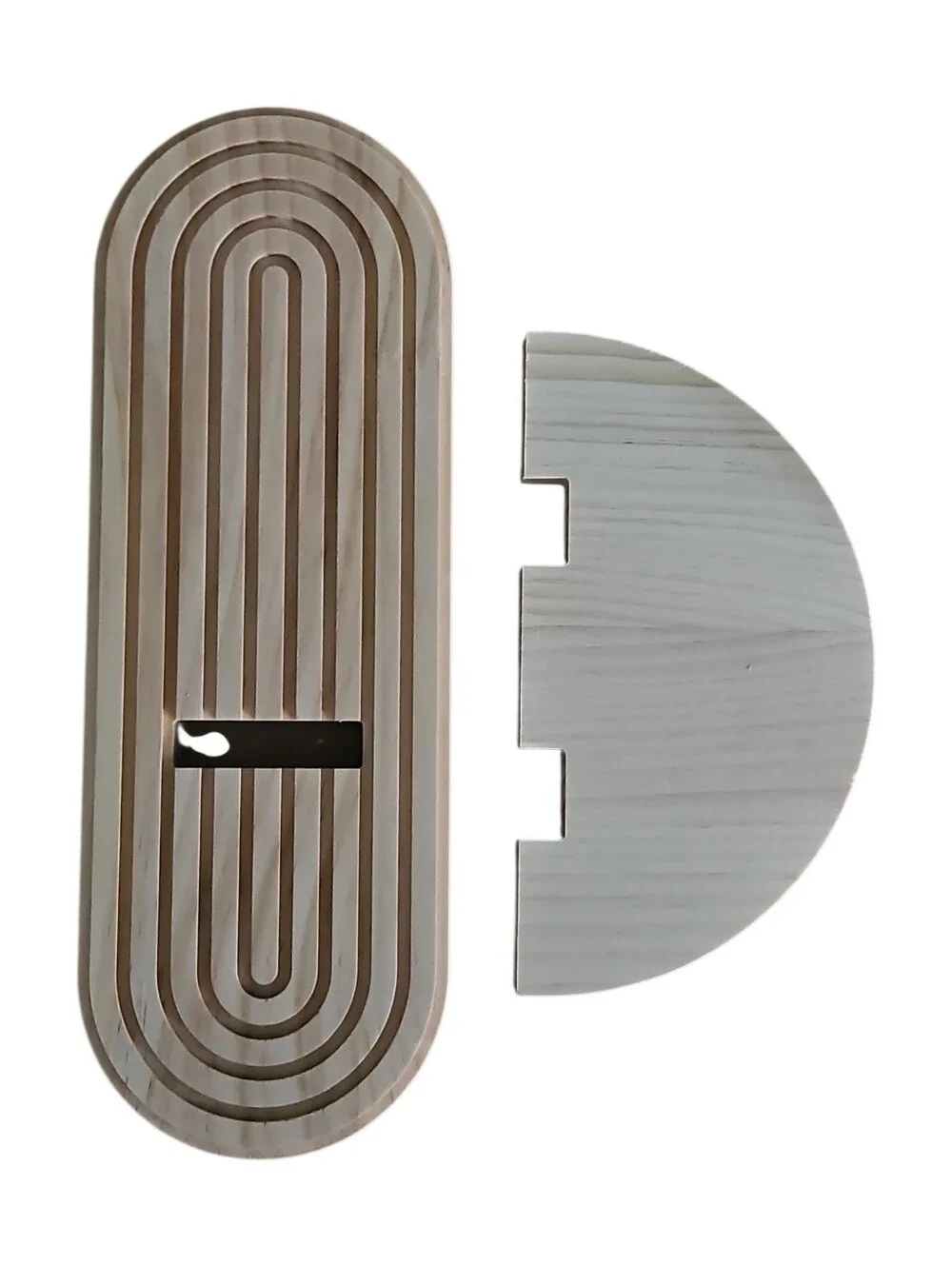 Wooden Arch  Unfinished Wall Shelf